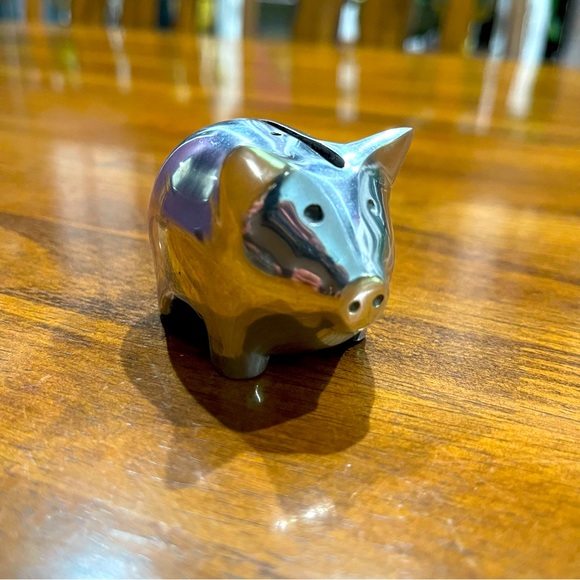 Pewter Piggy Bank - Picture 1 of 8